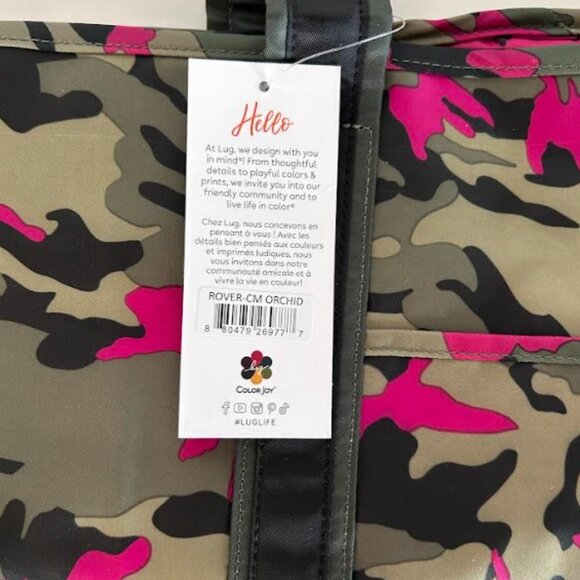 Lug Rover X-Large Carry-All Tote Camo Orchid - Picture 8 of 8